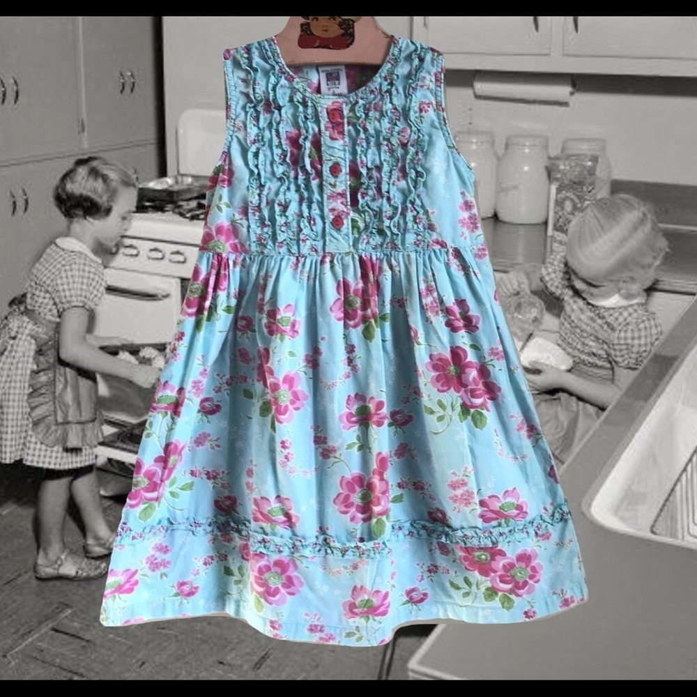 Vintage April Cornell, Girls Cotton Dress, Cotton